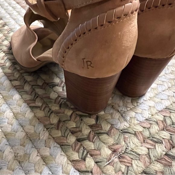 Jack Rogers Cameron Tan Suede Open Toe Booties size 7 1/2 - Picture 8 of 16